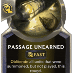 passage unearned